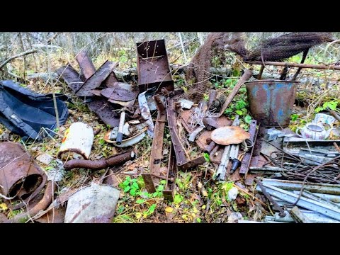 Видео: ЧТО МОЖНО НАЙТИ у СНТ. Взорвал помойку😱 и завалил машину металлом