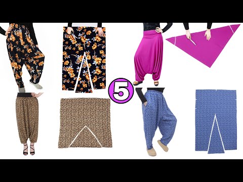 Видео: 5 САЛЬВАР ПОДХОДЯТ НА ВСЕ РАЗМЕРЫ 💥 Моя бабушка научила меня очень простому способу шитья!