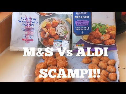 Видео: Шотландские креветки целиком от M&S против панированных креветок целиком от ALDI | Сравнение | Об...