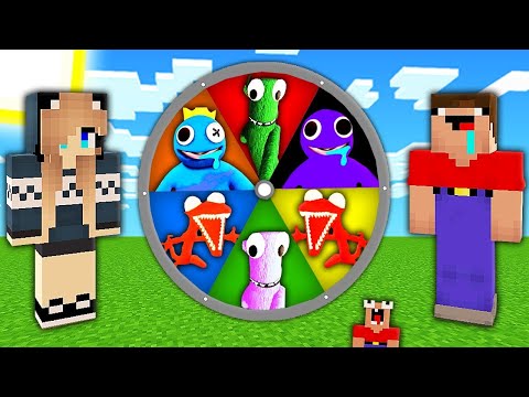 Видео: 2 НУБА И ДЕВУШКА ПРО НАШЛИ КОЛЕСО ФОРТУНЫ РАДУЖНЫХ ДРУЗЕЙ РОБЛОКС В МАЙНКРАФТ НУБИК ПЭНН