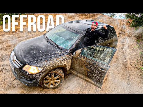 Видео: Проверка ТУАРЕГ 3.0 дизель на БЕЗДОРОЖЬЕ, что он может на offroadspb? Чуть не перевернули авто!