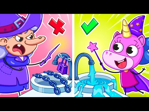 Видео: Куди Зникла Вся Вода?! | Страшна Відьма в Моєму Домі!🧙🌊 | Крихітка Мімі🦄