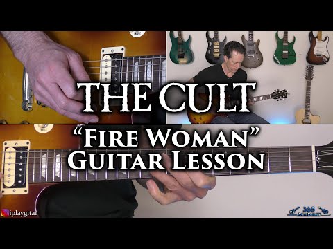 Видео: The Cult - Fire Woman: урок игры на гитаре