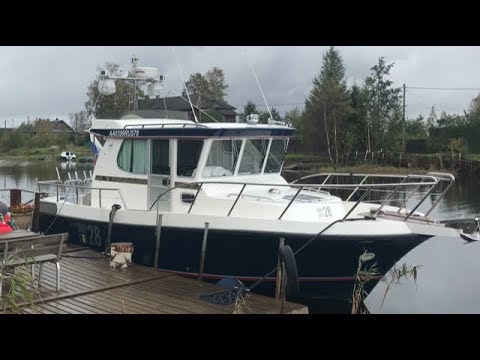 Видео: переход на катере NORD STAR 28 Свирь Ладога СПб
