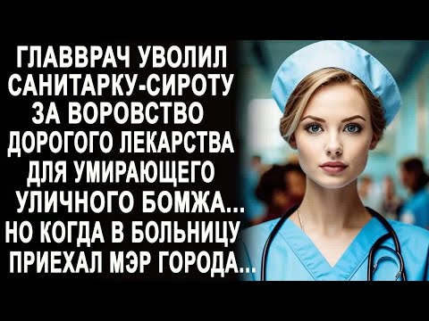 Видео: Главврач уволил санитарку за помощь бомжу. Но когда в больницу приехал мэр города, все застыли....