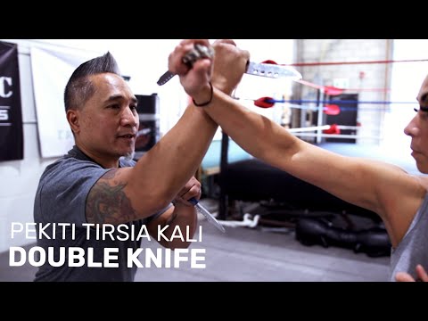 Видео: ПЕКИТИ ТИРСИА КАЛИ: Тренировка с двумя ножами