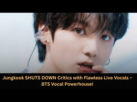 Видео: Вы не поверите, это вживую! Вокальное мастерство Чонгука покоряет социальные сети