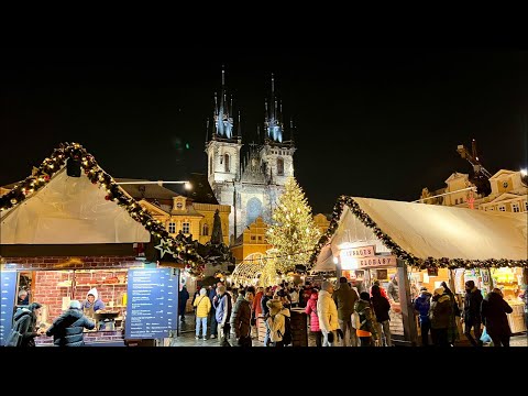 Видео: Снежная Прага в Рождество
