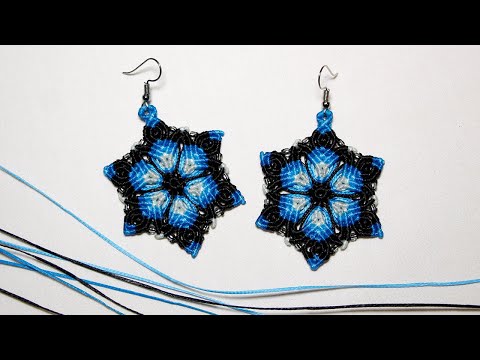 Видео: СЕРЬГИ МАКРАМЕ. MACRAME EARRINGS.