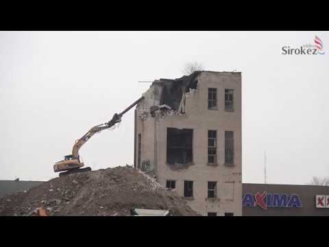 Видео: СНОС кирпичного здания ЗЖБК в Резекне.