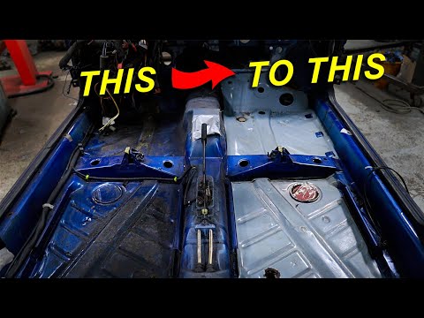 Видео: Восстановление гольф-пола MK2 | ЛЕГКОЕ удаление антикоррозийного покрытия пола и установка гриля