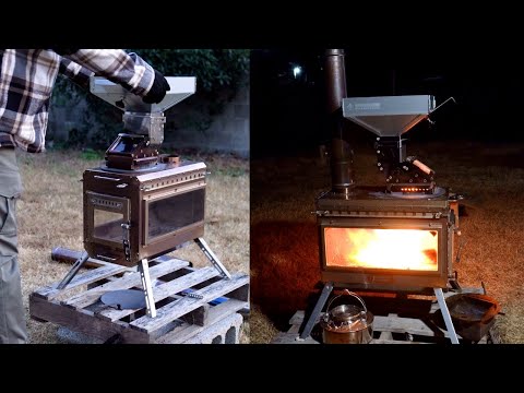 Видео: Кемпинговая дровяная печь с горелкой на пеллетах вторичного горения M-Stove V2 Project Part 2