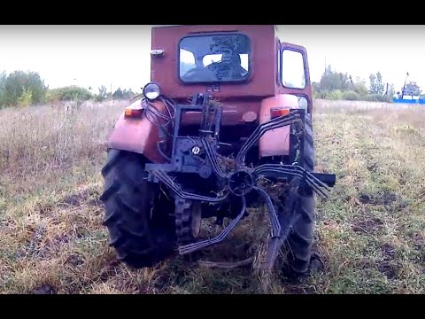 Видео: Самодельная роторная копалка-швырялка на трактор.