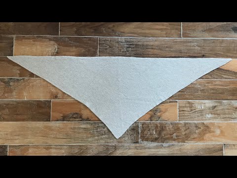 Видео: САМАЯ ПРОСТАЯ диагональная шаль "Don Valley Butterfly", связанная вручную. Симметричный треугольн...