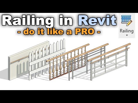 Видео: Revit Railing — руководство от новичка до профессионала