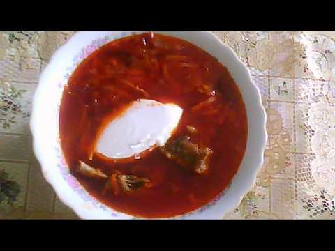 Видео: Борщ с квашеной капустой и фасолью  Очень вкусный и сытный борщ