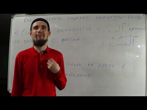 Видео: Таджвид. Утвержденная и Соединительная хамза. Урок №10. Али Якупов.