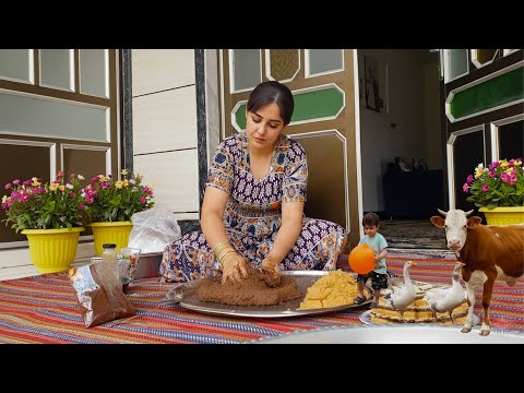 Видео: Выпечка домашних праздничных печений в деревне 🍪🎂