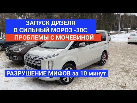 Видео: ЗАПУСК ДИЗЕЛЯ В СИЛЬНЫЙ МОРОЗ -30° Mitsubishi Delica