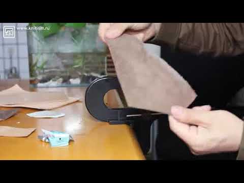 Видео: Станок для спуска края кожи A-809