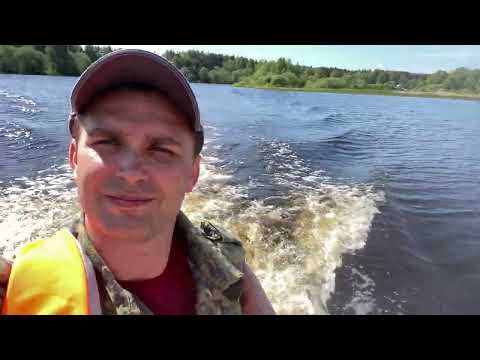 Видео: Рыбалка в мае на р. Акатовская Медведица, ловим щуку на кружки, обкатываем новый мотор и лодку
