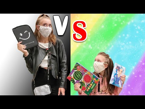 Видео: РАДУЖНАЯ VS ЧЕРНО-БЕЛАЯ КАНЦЕЛЯРИЯ! BACK TO SCHOOL ЧЕЛЛЕНДЖ.