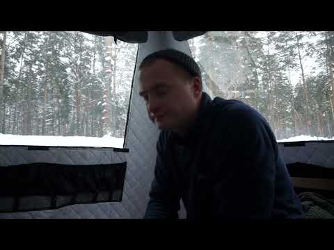 Видео: Озеро Чуркан. Разведка дороги.  Кемпинговая мебель, в бане палатке Морж
