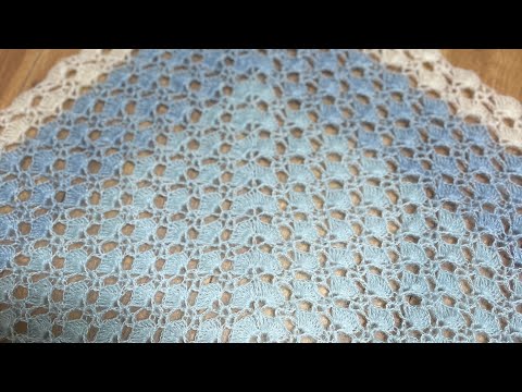 Видео: Мк.Нежная шаль «Зефирка»