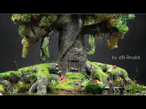 Видео: Как построить реалистичное диорамное дерево фантазий | Диорама Дерево фантазий