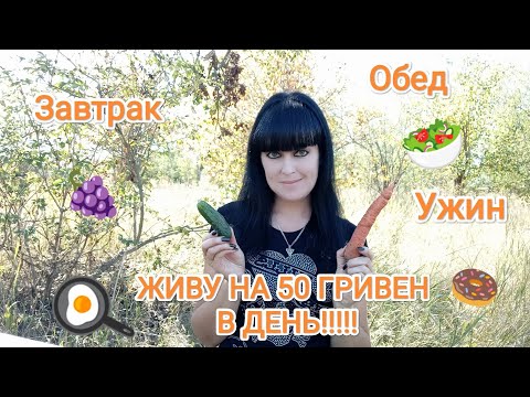 Видео: ЖИВУ НА 50 ГРИВЕН В ДЕНЬ! Меню #1