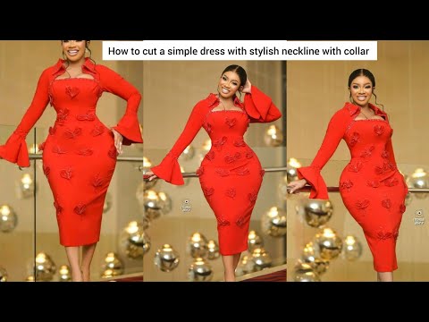 Видео: КАК СКРОЙТЕ СТИЛЬНОЕ ПЛАТЬЕ С ВЫРЕЗОМ И ВОРОТНИКОМ