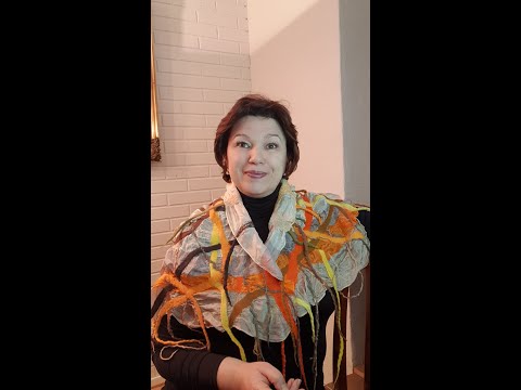 Видео: Уроки валяния. Как преобразить старый шелковый шарфик.