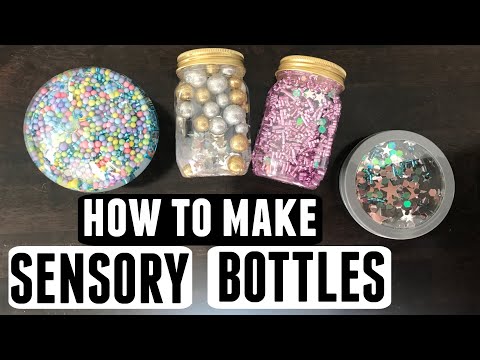Видео: Сенсорные бутылки DOLLAR STORE — как сделать сенсорную терапию