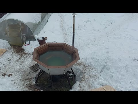 Видео: Самодельный банный чан - паримся зимой на открытом воздухе