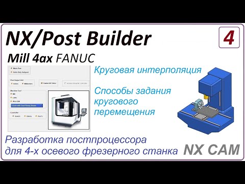 Видео: NX CAM. Разработка постпроцессора для 4 х осевого фрезерного станка. Урок 4. Процедуры