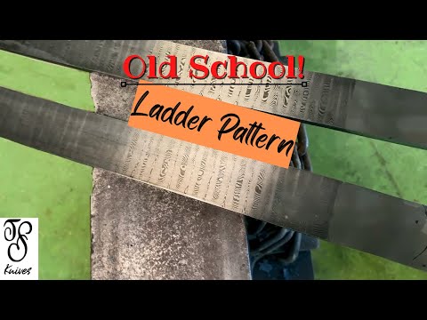 Видео: Как сделать узор «лесенка» в дамаске по старинке