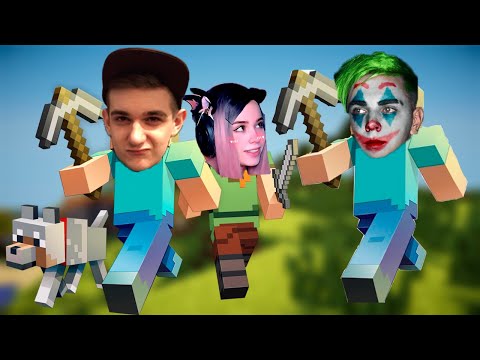 Видео: Эвелон, Мокривский, Юечка и Нуки играют в Майнкрафт