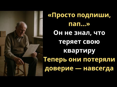 Видео: Я подписал бумаги для сына. И лишился квартиры
