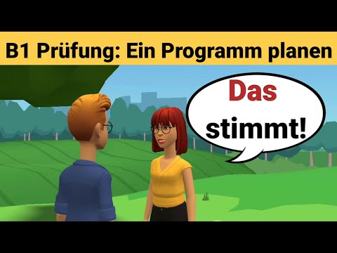 Видео: Устный экзамен по немецкому языку B1 | Планируем что-то вместе/диалог | Говорим Часть 3: Программа
