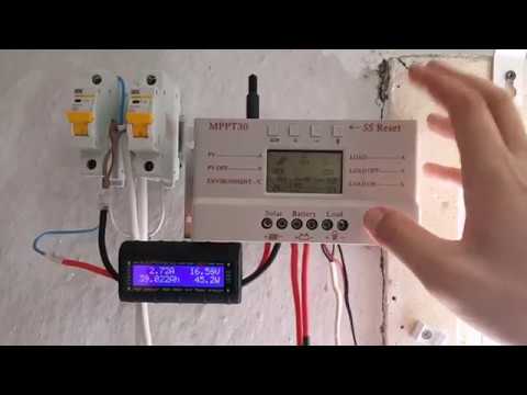 Видео: Тест работы PWM контроллера MPPT 30