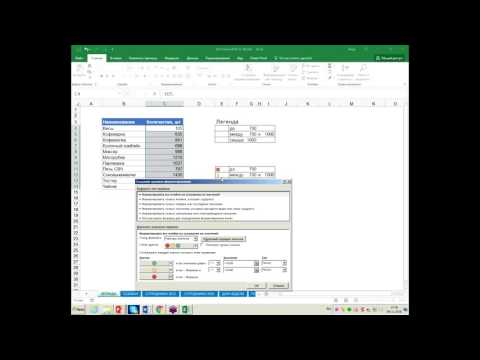 Видео: Условное форматирование в Excel
