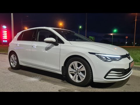 Видео: Часть2. Volkswagen Golf 8 2020! 1.5 TSI, 150 л.с. Свет фар, разгон, подсветки и расход топлива.