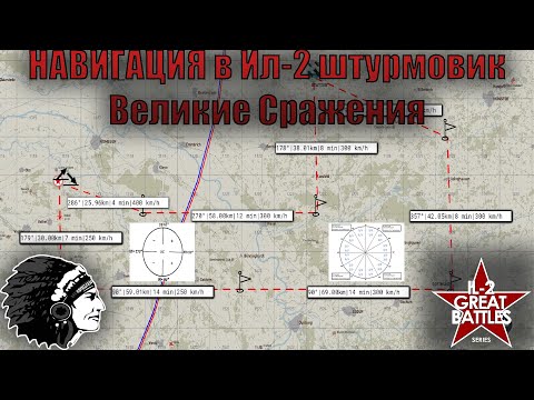Видео: Навигация/ Учет ветра/ Истинные скорости/ Ил-2 Великие Сражения. Il-2 Great Battles. ГАЙД/ GUIDE