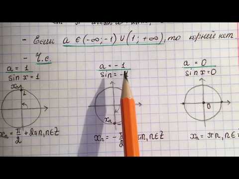 Видео: 12.05. 10кл. 1ч. Решение простейших тригонометрических уравнений