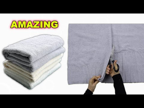 Видео: Я купил 3 дешевых полотенца и посмотрите, ради чего я их порезал!