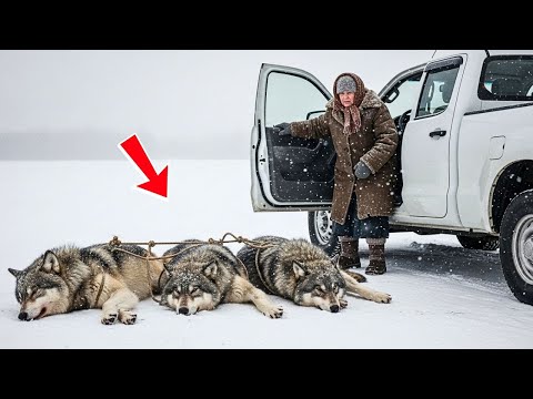 Видео: Бабушка нашла трёх раненых волков в метели — то, что случилось потом, тронуло всех до слёз