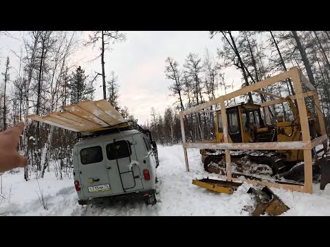 Видео: История как простые деревенские парни оживили бульдозер ЧТЗ Б10М сломанный и заброшенный в тайге.