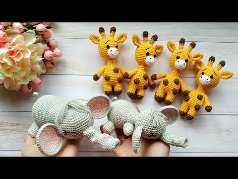 Видео: ВЯЗОВЛОГ 28.01-31.01.20 г.// Слоники и жирафики // Визитки