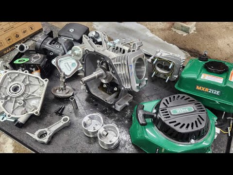 Видео: maXpeedingrods 7 л.с. 212 куб.см. Вид изнутри на блок