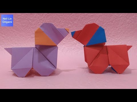 Видео: оригами собака / как сделать оригами собаку